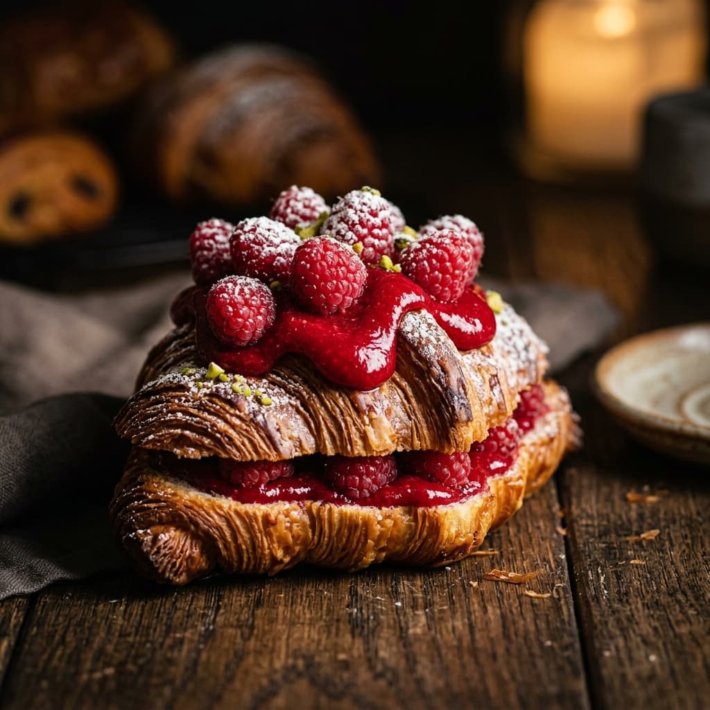 Croissant Framboise Élégance